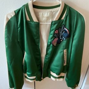 Maje bomber jacket embroided